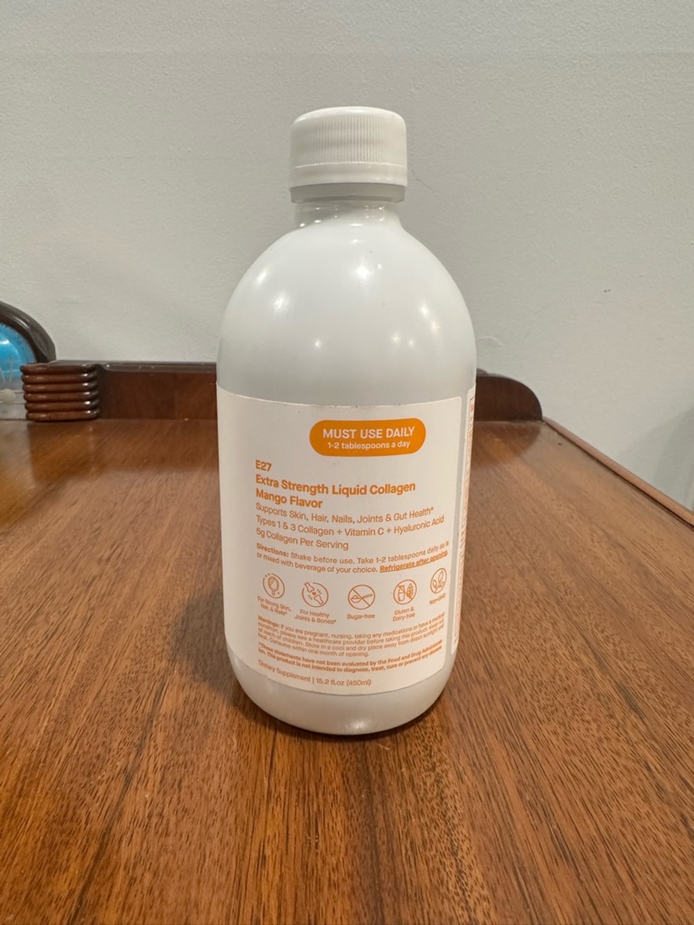 SpoiledChild E27 Liquid Collagen Mango 15.2oz Extra Strength Sealed - Picture 3 of 5